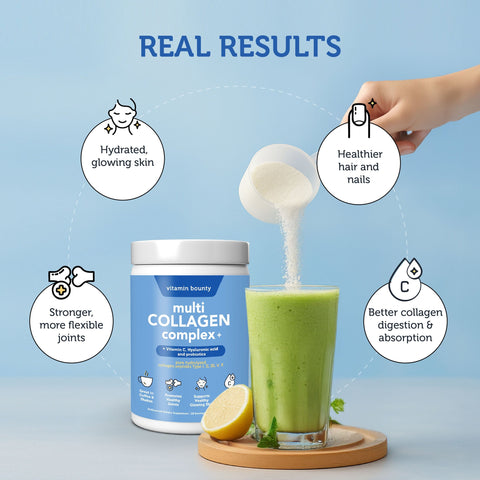 Multi Collagen Complex Plus Vitamin C Hyaluronic Acid Probiotics