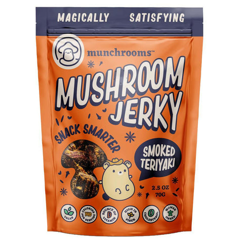 Smoked Teriyaki Mushroom Jerky 2.5OZ Munchrooms
