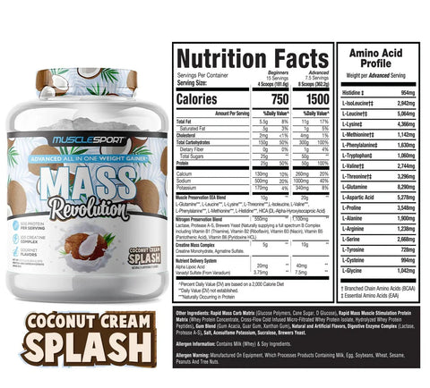 Muscle Sport Mass Revolution 6 Lbs