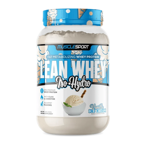 MuscleSport Lean Whey Iso Hydro with CLA, MCTs & L-Carnitine - 2lbs