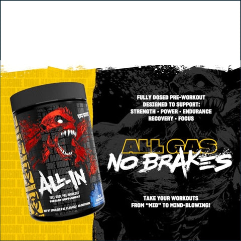 Mutant All-In Full-Dose Pre-Workout, 40/20 Servings