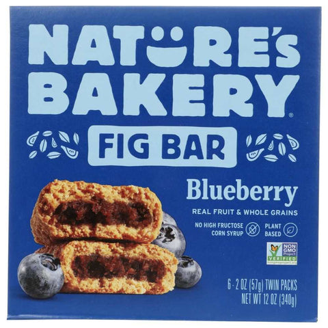 Whole Wheat Blueberry Fig Bars Snack Pack NATURES BAKERY