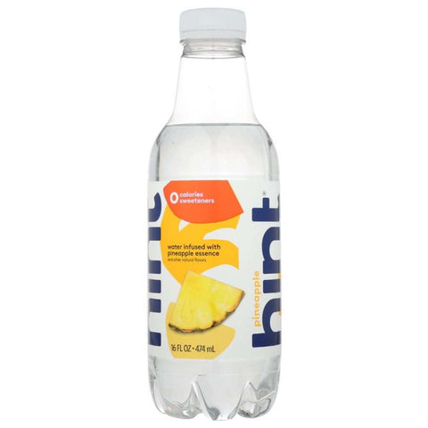 Pineapple Hint Water Refreshing Pure Natural Flavored Water 16 fl oz