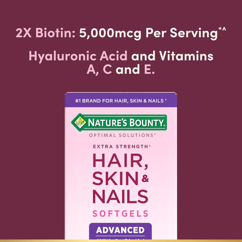 Nature's Bounty Advanced Hair, Skin & Nails - 150 Rapid Release Softgels