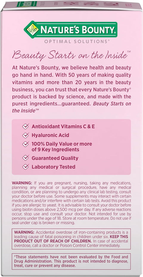 Nature's Bounty Advanced Hair, Skin & Nails - 150 Rapid Release Softgels
