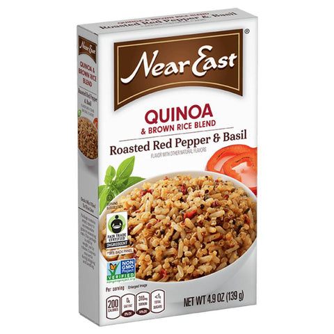 Roasted Red Pepper & Basil Quinoa & Brown Rice Blend Near East Foods 4.5OZ