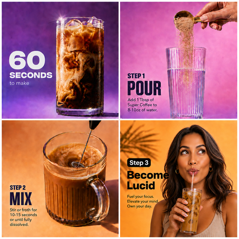 Super Coffee Mushroom Nootropic Coffee Lucid
