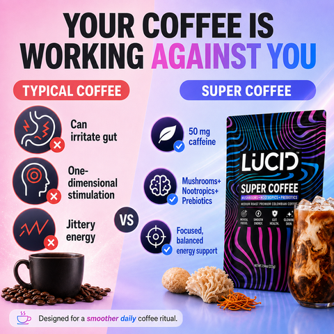 Super Coffee Mushroom Nootropic Coffee Lucid