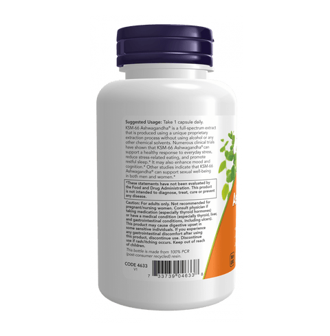 Now KSM-66 Ashwagandha® 90 Veg Capsules