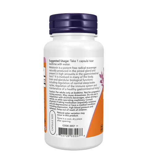 Now Melatonin, Extra Strength 10 mg - 100 Veg Capsules