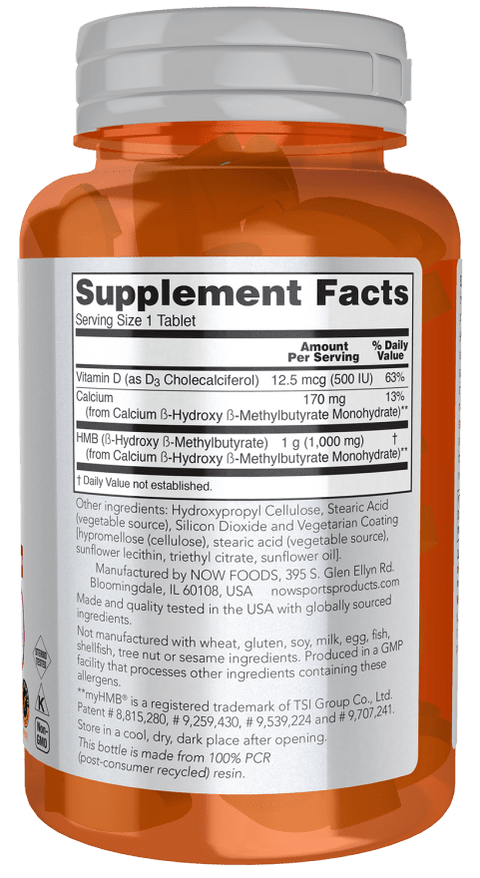 NOW Sports HMB Double Strength 1000 mg
