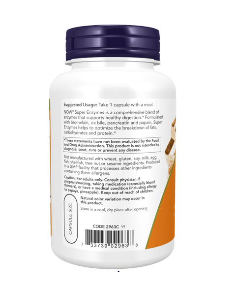 Now Super Enzymes Capsules (90 Caps)