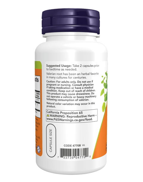 Now Valerian Root 500mg (100 Caps)