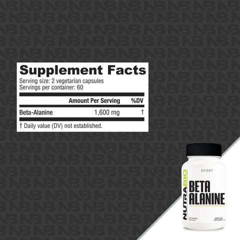 Nutrabio Beta Alanine (800mg)