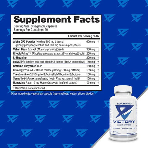 Nutrabio Endurelite Victory Caps 60 Caps