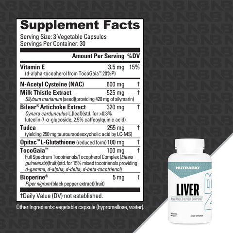 Nutrabio Liver - Advance Liver Support 90 Caps