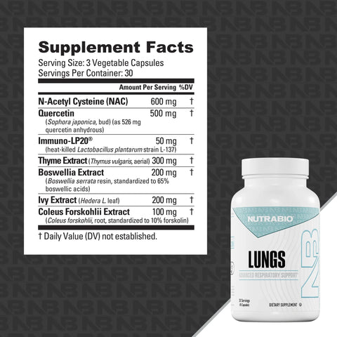 Nutrabio Lungs - Advanced Respiratory Support
