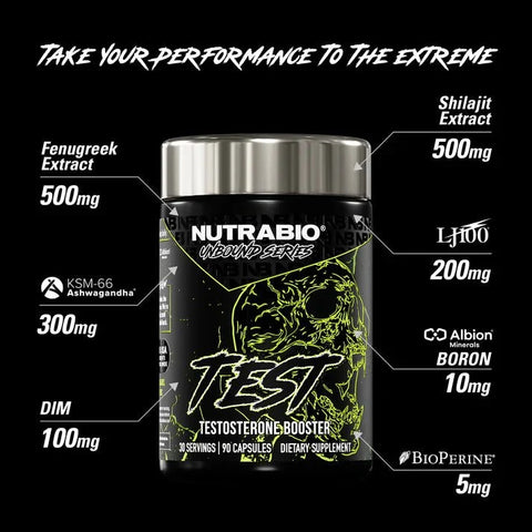 Nutrabio Unbound Series Test - 90 Capsules