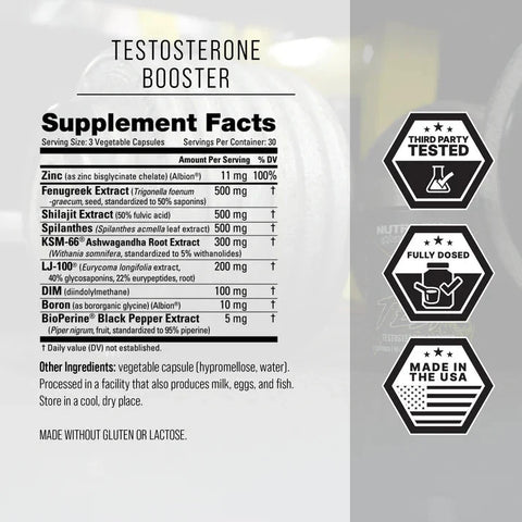 Nutrabio Unbound Series Test - 90 Capsules