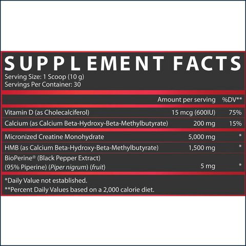 Nutrex Creatine+ HMB, 30 Servings