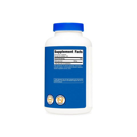 Nutricost Alpha Lipoic Acid Capsules 600mg per Serving