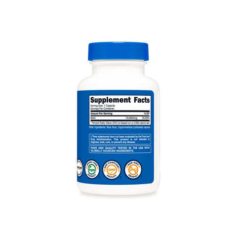 Nutricost Biotin 10000Mcg -30 Capsules
