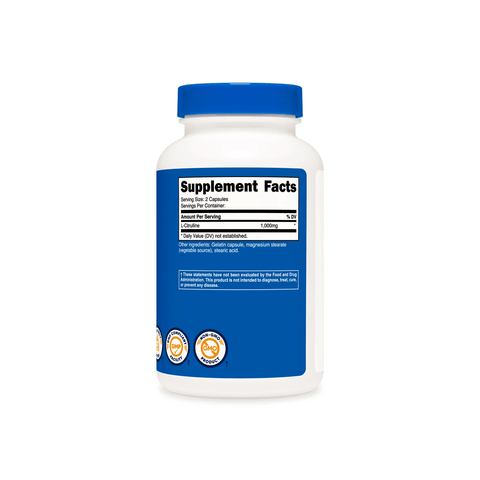 Nutricost L Citrulline 1000mg -60 Capsules