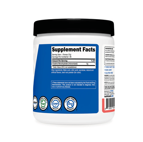 Nutricost Micronized Creatine Flavoured -300Gms- Gluten Free - Third Party Tested