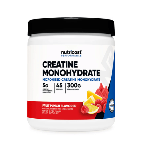 Nutricost Micronized Creatine Flavoured -300Gms- Gluten Free - Third Party Tested