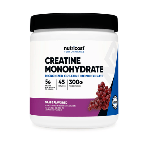 Nutricost Micronized Creatine Flavoured -300Gms- Gluten Free - Third Party Tested