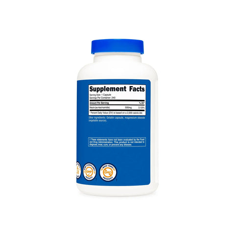 Nutricost Vitamin B3 Niacinamide 240 Capsules