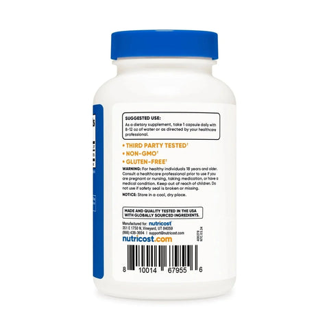 Nutricost Vitamin B6 Capsules (Pyridoxine HCL) 100 MG - 30 CAPS
