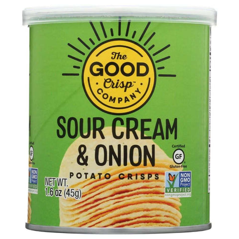Mini Pack Sour Cream and Onion Snack 1.6 oz THE GOOD CRISP COMPANY
