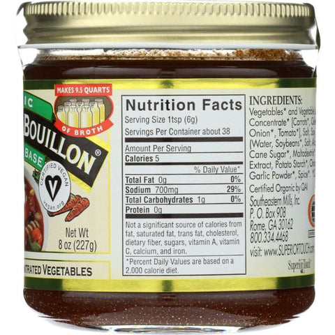 Organic Seasoned Vegetable Base 8 oz Better Than Bouillon