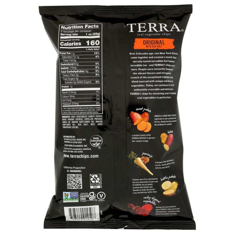 Original With Sea Salt Multi-Vegetable Chips 5 oz TERRA CHIPS