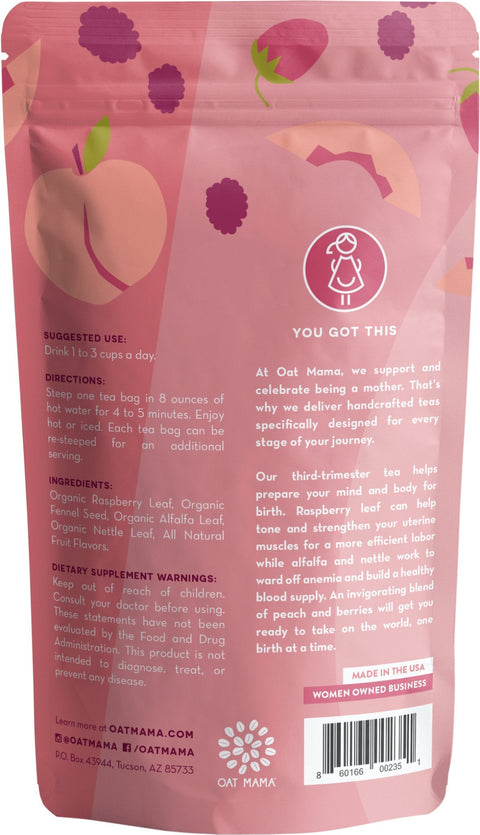 Oat Mama Labor Prep Tea Third Trimester Herbal Tea Oat Mama