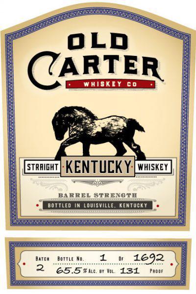Old Carter Kentucky Straight Whiskey Batch 2 Small-Batch Limited Release 750ML