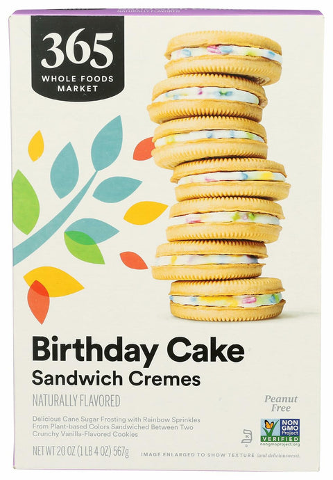 Birthday Cake Sandwich Creme Cookies 20 OZ BestBy12/24 365 by Whole Foods