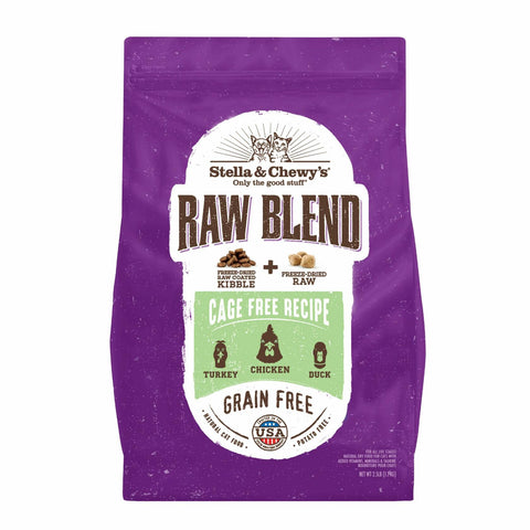 Raw Blend Grain Free Protein Rich Poultry Cat Food Stella & Chewy's BB01/25 2.5 lb