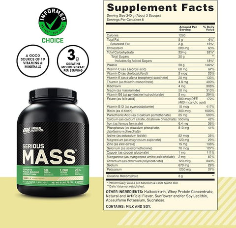 Optimum Nutrition Serious Mass