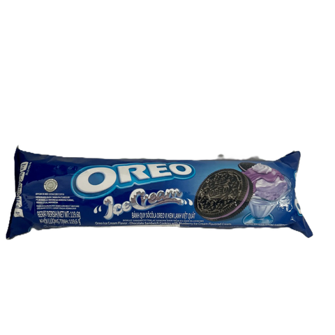 Oreo Blueberry Ice Cream Flavor – Blueberry Crème Sandwich Cookies 119.6g (Indonesia)