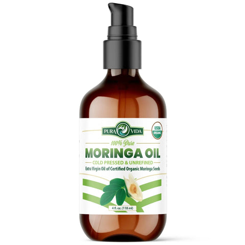 Organic Moringa Seed Oil Single Origin 2oz/4oz Pura Vida