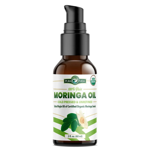 Organic Moringa Seed Oil Single Origin 2oz/4oz Pura Vida