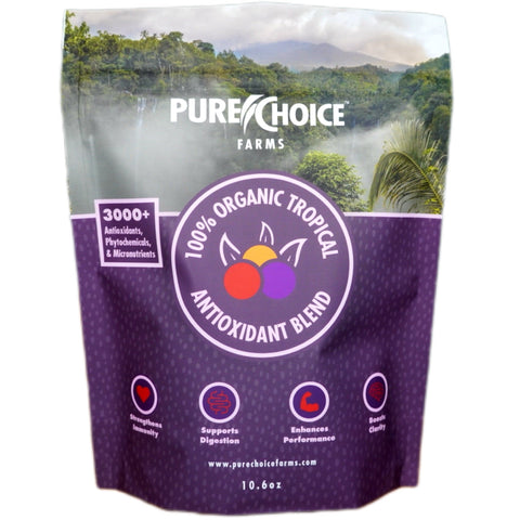 Organic Tropical Antioxidant Fruit Blend Freeze Dried Powder Pure Choice Farms