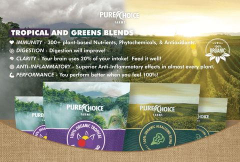 Organic Tropics & Raw Greens Micronutrient Powders Pure Choice Farms