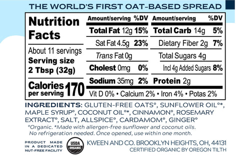 Original Granola Butter Oat-Based Spread by Oat Haus