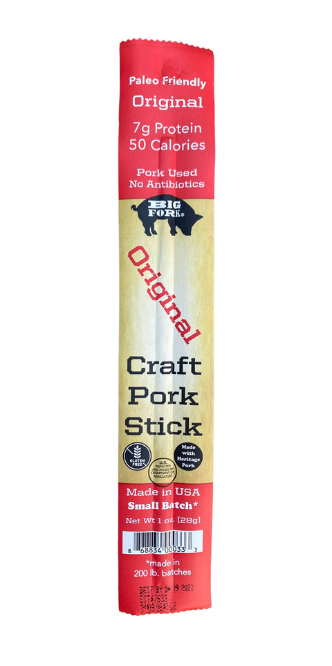 Craft Pork Snack Sticks One Case 20 Sticks Big Fork Brands