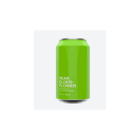 Pear Elderflower Soda 12 fl oz Craft Soda UNITED SODAS OF AMERICA