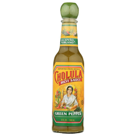 Green Pepper Hot Sauce 5 oz Bottle CHOLULA