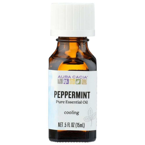 Peppermint Cooling Essential Oil 0.5 oz Aura Cacia